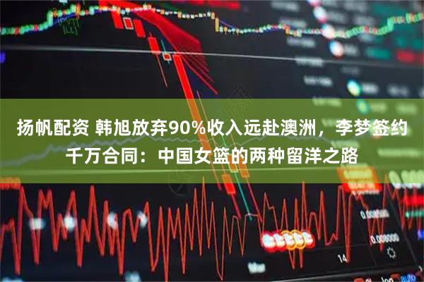 扬帆配资 韩旭放弃90%收入远赴澳洲，李梦签约千万合同：中国女篮的两种留洋之路